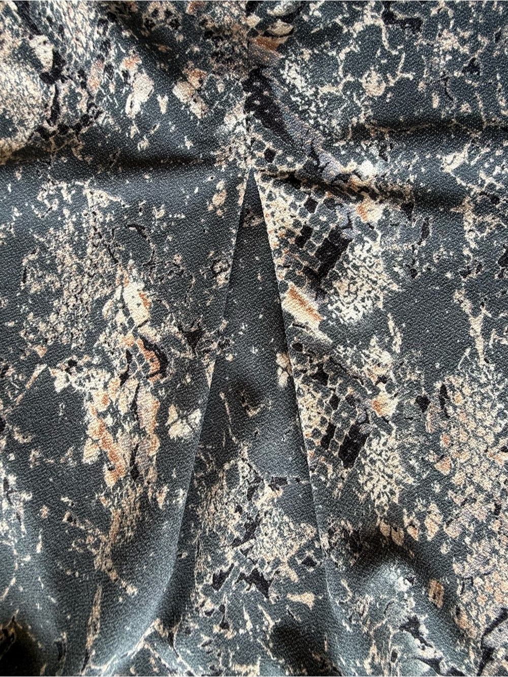 Christian Siriano Mini Dress in Gray and Black/ blue snake Print - Picture 3 of 8